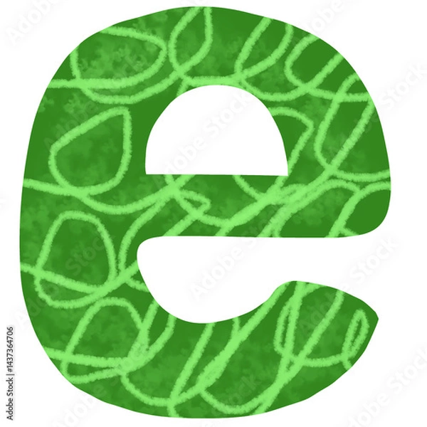 Obraz alphabet little monster concept	