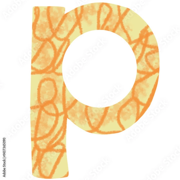 Obraz alphabet little monster concept