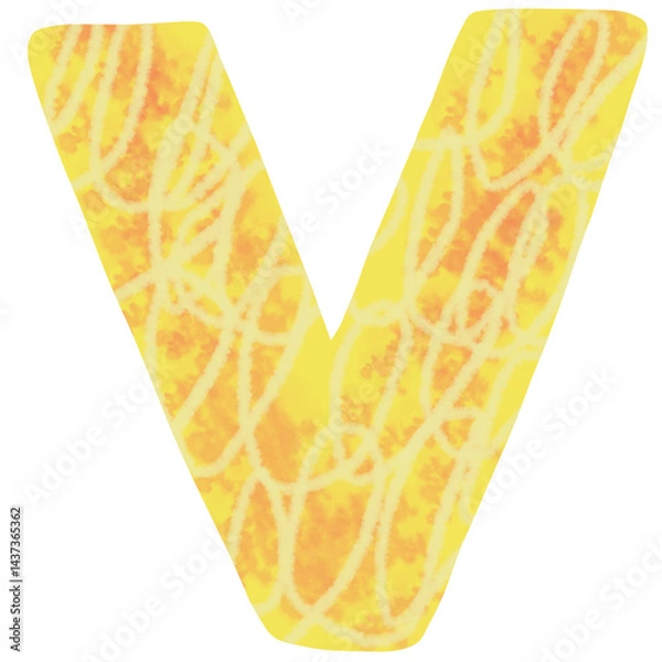 Obraz alphabet little monster concept