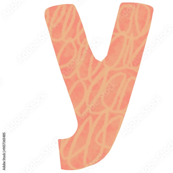 Obraz alphabet little monster concept