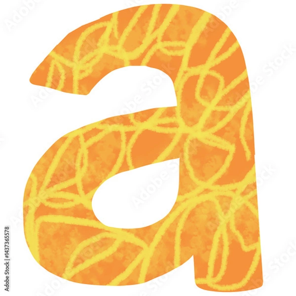 Obraz alphabet little monster concept