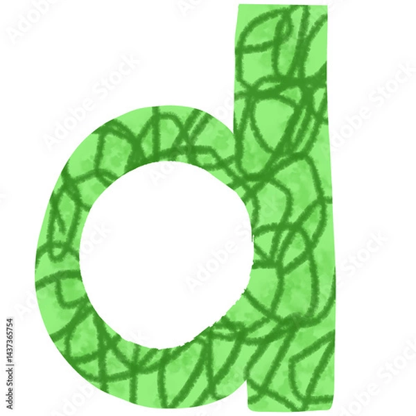 Obraz alphabet little monster concept