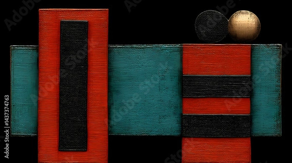 Obraz abstract expressionism artwork with thick impasto and textured surfaces