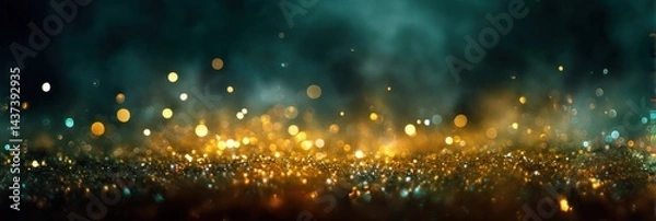 Fototapeta Abstract glowing bokeh background