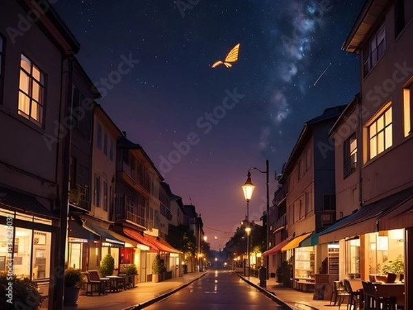 Fototapeta Colorful Sky and Falling Night