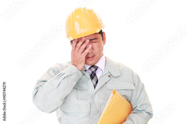 Obraz 頭痛を訴える男性