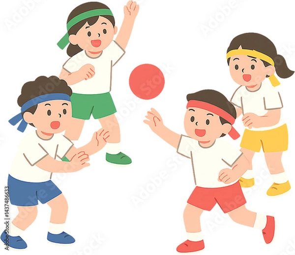 Fototapeta 체육대회 운동회