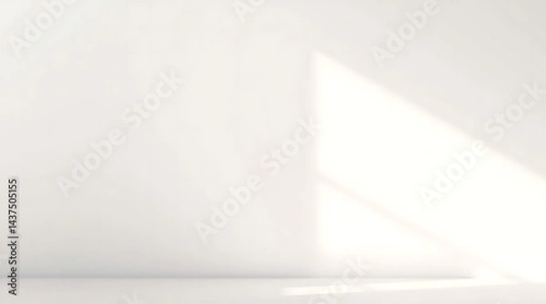 Obraz Minimal geometric background with abstract shapes. 3d rendering illustration