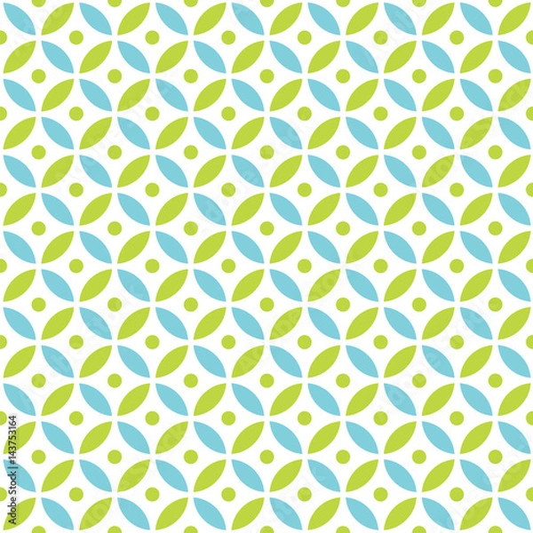 Fototapeta Seamless Intersecting Geometric Vintage Circle Pattern