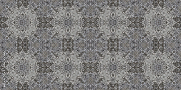 Obraz Seamless abstract pattern banner. Art texture. Symmetrical kaleidoscope