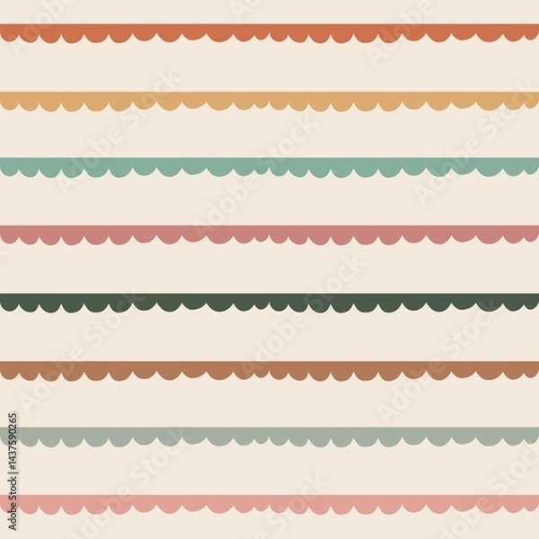 Obraz Cute boho chic creative pattern background