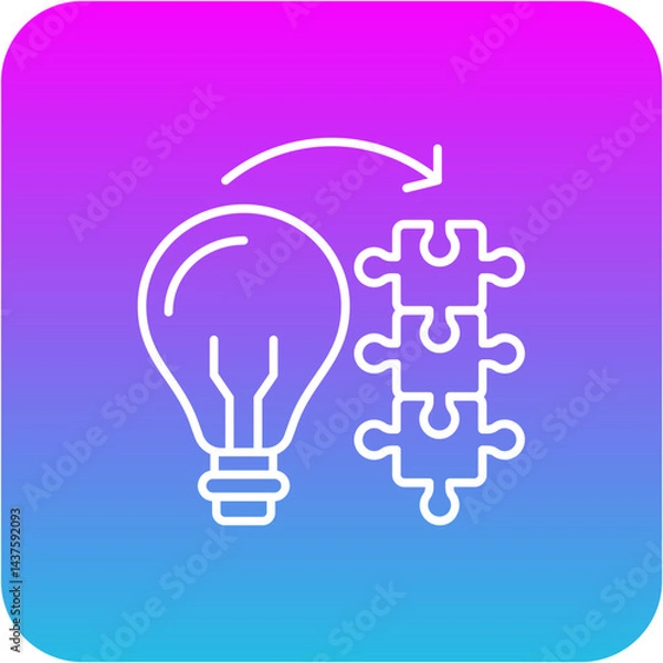 Fototapeta Problem solving Icon