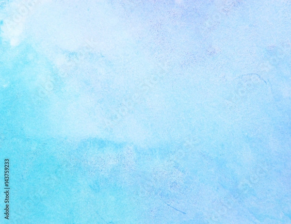 Obraz niebieski papier akwarelowy
