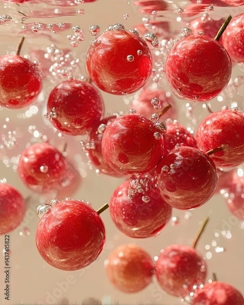 Obraz Schisandra Berries Floating in Water