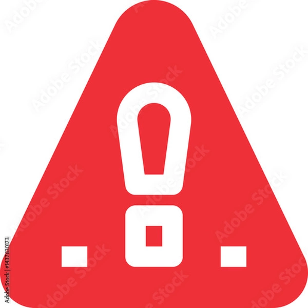 Fototapeta warning logo design vector