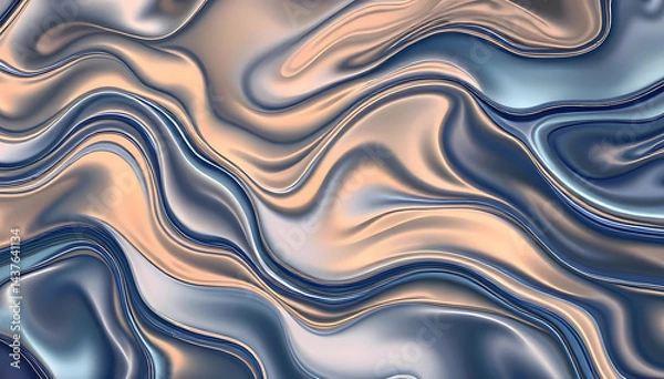 Obraz Midnight Tides Blending Sand and Ocean Dreams Digital Illustration