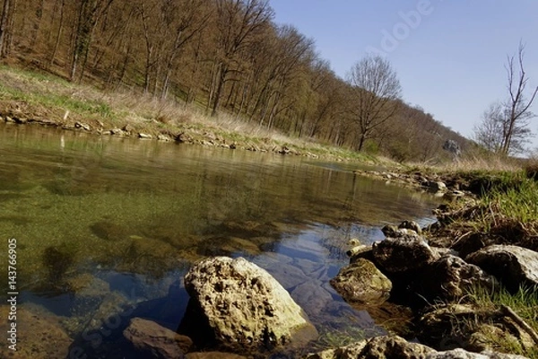 Obraz Ufer Fluß Brenz