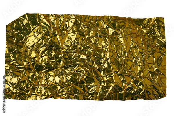 Obraz Gold,paper, crumpled, grunge background texture.      