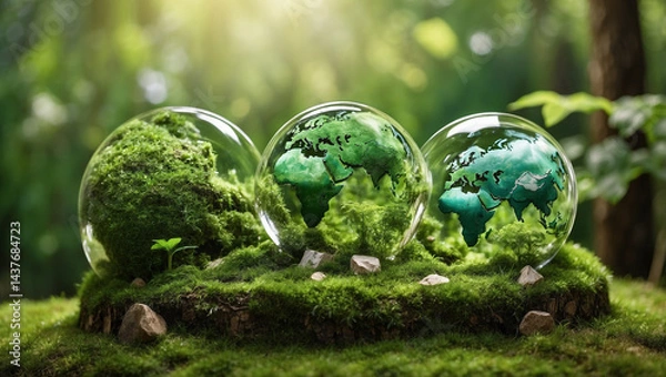 Fototapeta Comprehensive ESG Concept for Environmental and Social Governance Initiatives