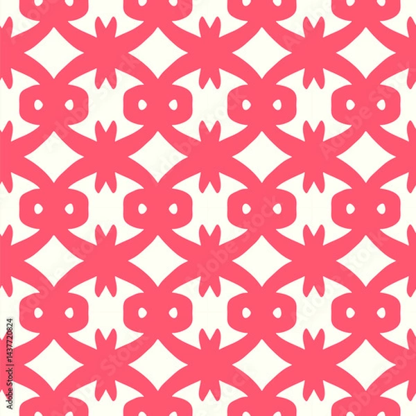 Fototapeta Seamless pattern with stylized ethnic pattern. Hand-drawn illustration. Vector