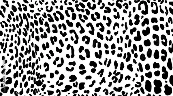 Obraz Leopard. Pattern texture repeating seamless monochrome black & white.