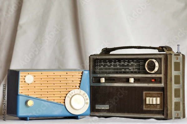 Obraz vintage radios