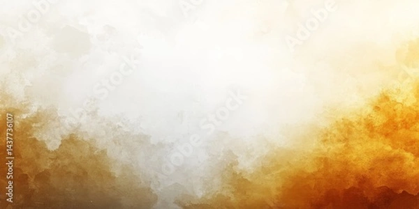 Fototapeta An abstract background featuring soft golden and amber hues blending seamlessly into a light, textured surface
