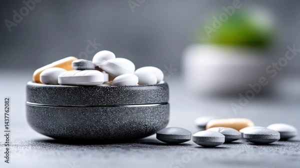 Obraz Assorted pills in container