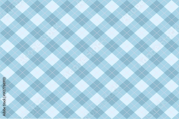 Fototapeta Argyle pattern of geometric rhombus. Harlequin design. Classic diamond shaped textile material for gift wrapping paper, socks, sweater, jumper, other modern textile or paper design.	