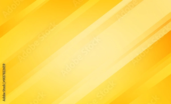 Fototapeta Vibrant yellow gold abstract background with diagonal stripes and light gradients, perfect for digital designs, banners, posters, wallpapers, and creating a bright.
