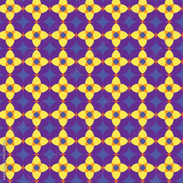 Fototapeta Geometric Vector Pattern 2 for wrapper design, packaging or printing on textiles, clothes