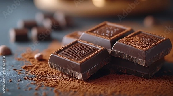Fototapeta chocolate with nuts