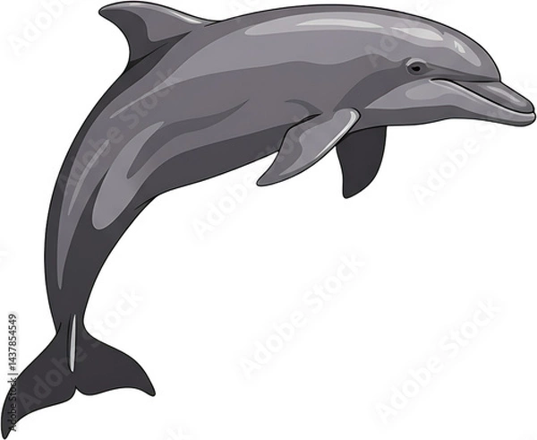 Obraz dolphin jumping out of water