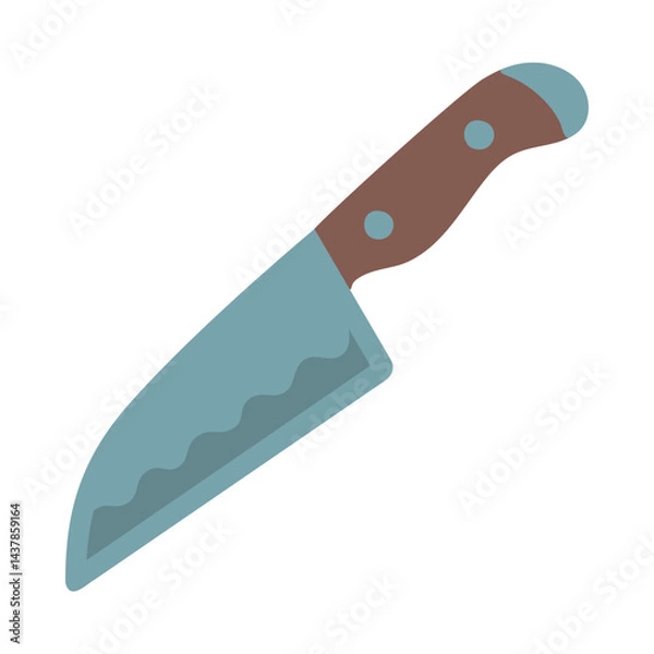 Fototapeta Knife illustration, clipart, isolated on white background