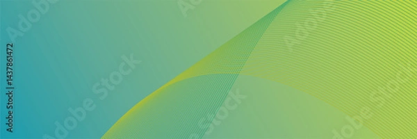Fototapeta vector Light blue modern corporate concept abstract background with light yellow color pattern editable wavy. EPS10