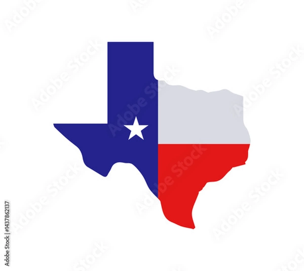 Obraz Texas logo dallas star vector image