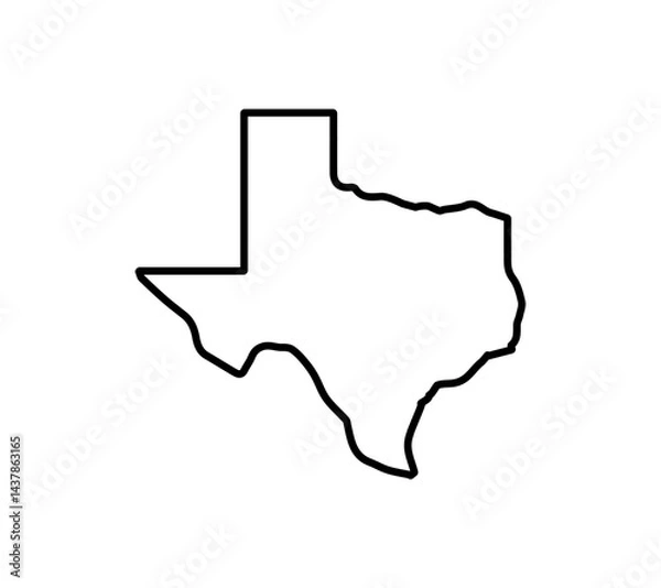 Obraz Texas logo dallas star vector image