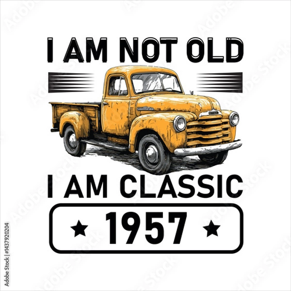 Obraz Take your T-Shirt design to the next level by using this Antique Classic Car T-Shirt design template by Dirtyline Studio. Use this ready-to-use T-Shirt design and start designing like a Pro