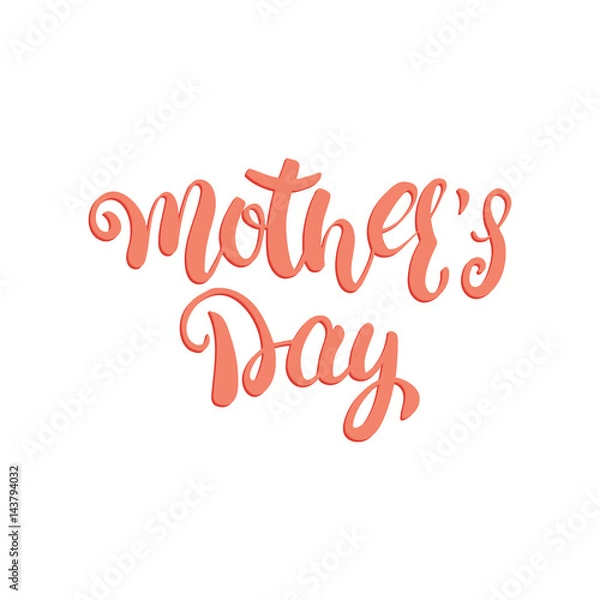 Obraz Mothers Day calligraphic lettering design. Holiday typography