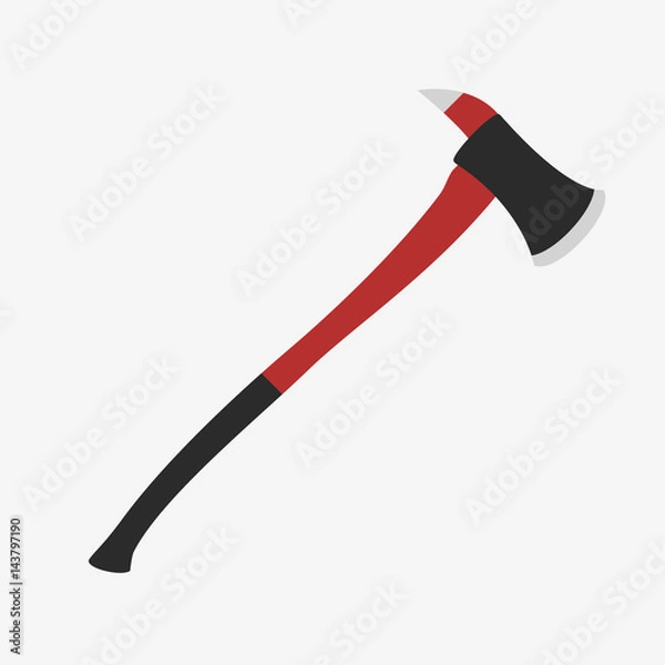 Obraz Red fireman axe.