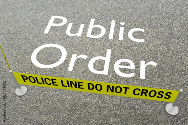 Obraz Public Order concept