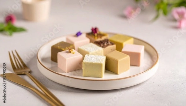 Fototapeta 美しいスイーツのアソート