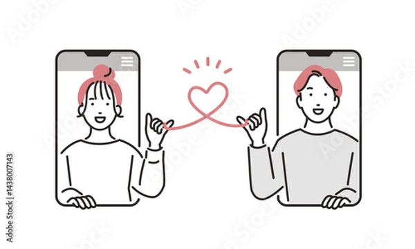 Obraz マッチングアプリ