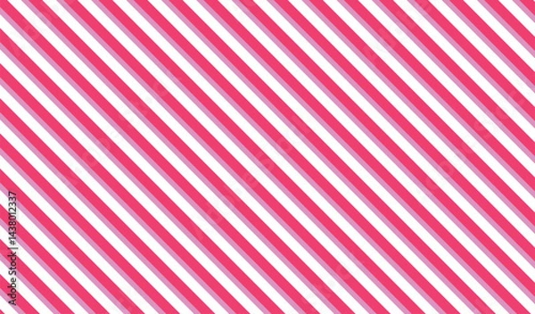 Fototapeta Seamless pattern pink  diagonal striped background, Candy Cane Stripes Seamless Pattern, Christmas Stripes Textured, texture fabric.
