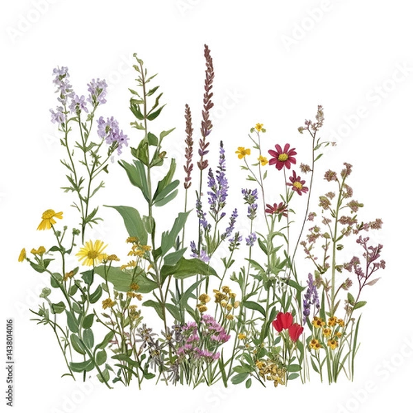 Obraz Closeup colorful plants botanicals