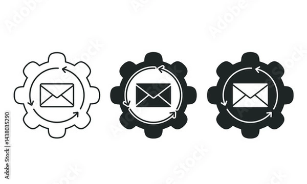 Obraz Email settings icon. Illustration vector