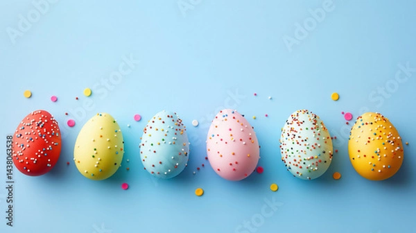 Fototapeta Colorful Easter eggs