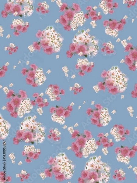 Obraz seamless pattern with colorful flowers