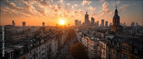 Obraz Cityscape at Sunrise