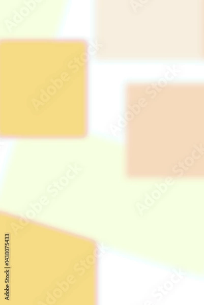 Fototapeta Pastel geometric abstract background with colorful blocks, soft tones modern design for wall art and posters